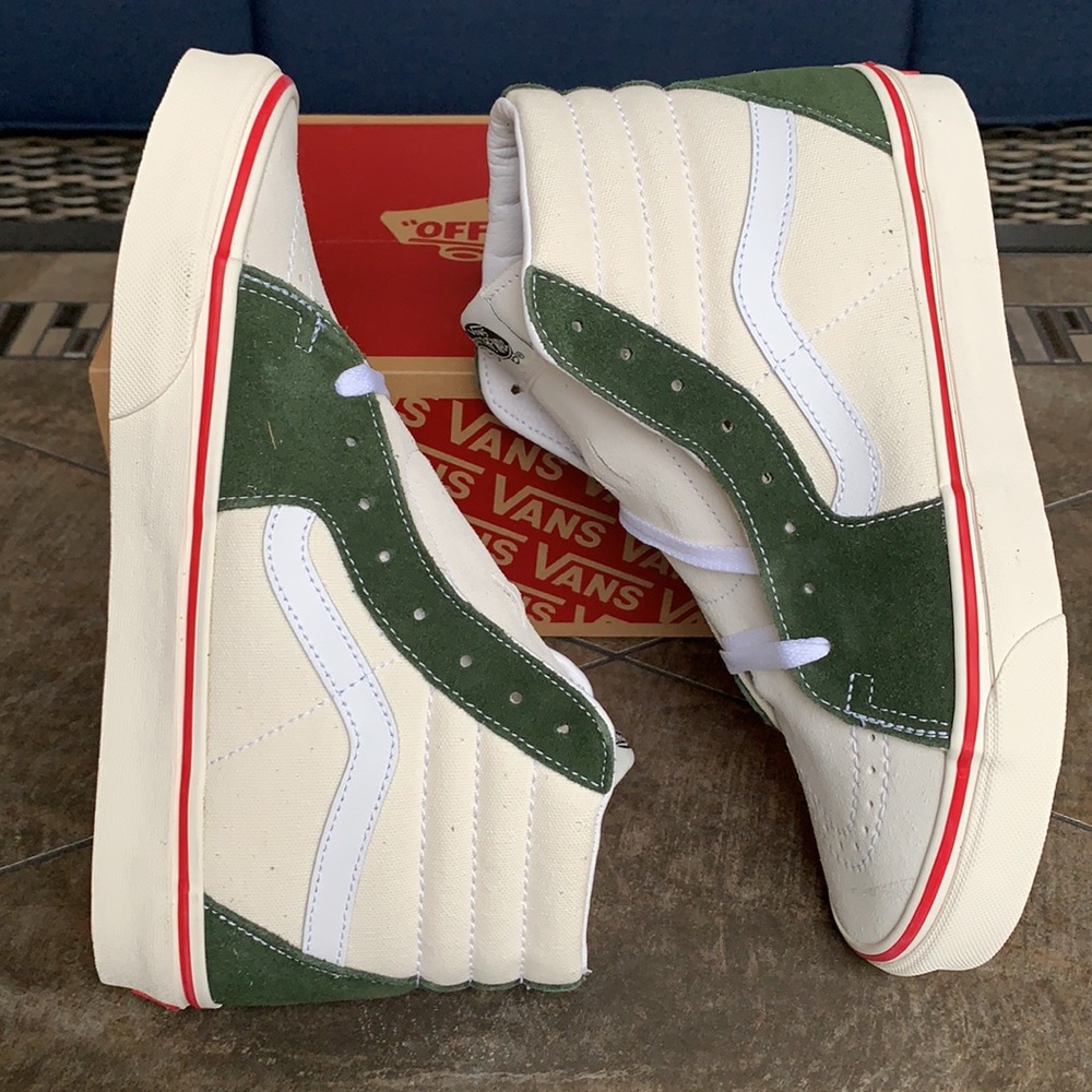 VANS SK8-HI RETRO SPORT MARSHMALLOW/BKOMBUGR MENS - Picture 1 of 16